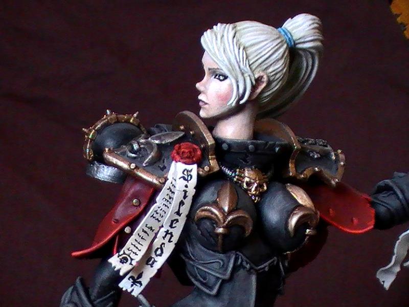 Adeptus Sororitas Artwork Barbie Conversion Female Greenstuff Scratch Build Sexy Sisters 